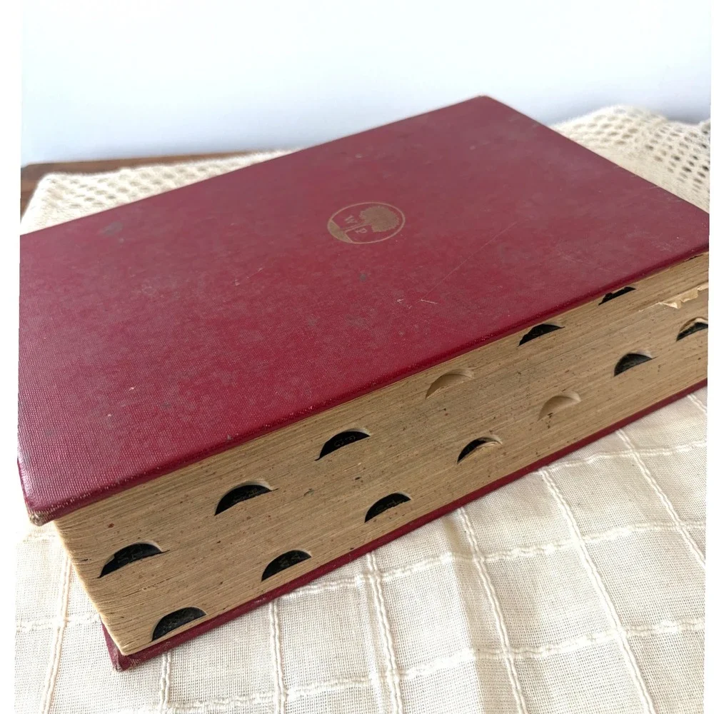 Vintage Websters New World Dictionary College Edition Red Hardcover 1960